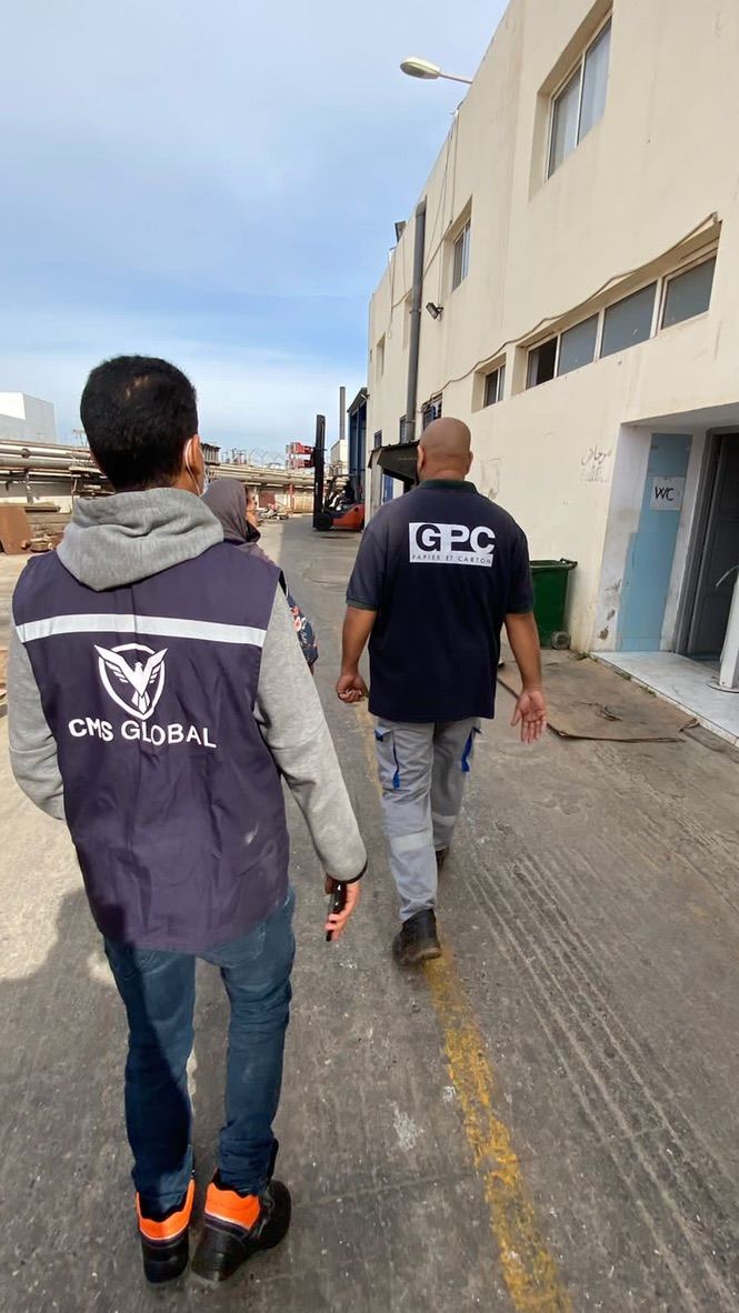 Audit et installation sécurité CMS GLOBAL chez GPC Papier et Carton, Tanger