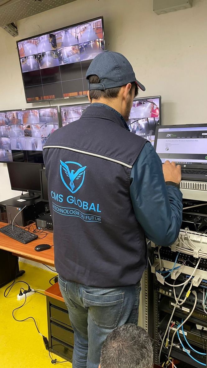 Poste de supervision vidéosurveillance installé par CMS GLOBAL Tanger